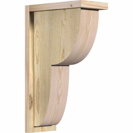 Ekena Millwork Crestline Rough Sawn Corbel w/Backplate, Douglas Fir, 6"W x 12"D x 20"H COR06X12X20CRE01RDF